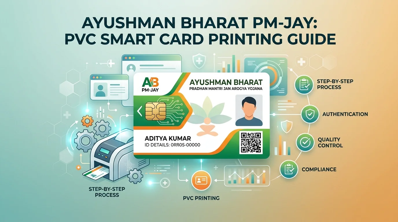 Ayushman Bharat Card PVC Print: Exact Size (CR80), PDF Crop & Printing Settings Guide