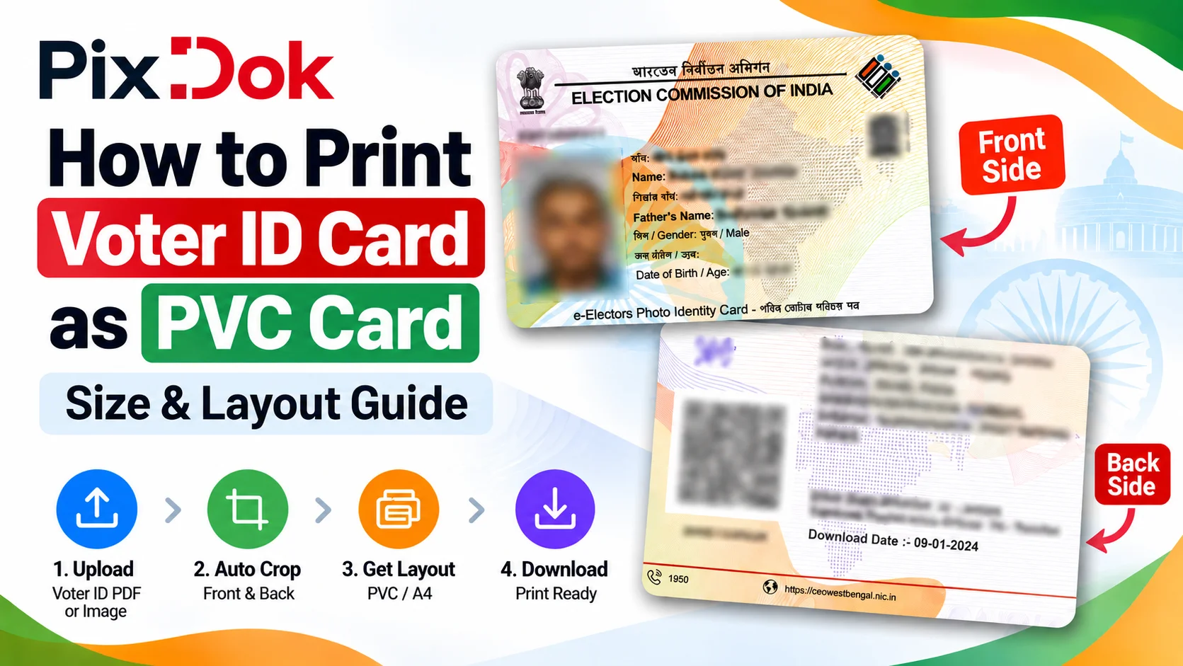 How to Print Voter ID Card as PVC Card: Size & Layout Guide